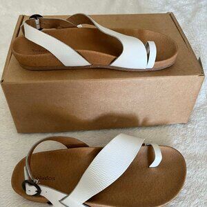 Soludos Maya Sandals in white Leather Women's size 7